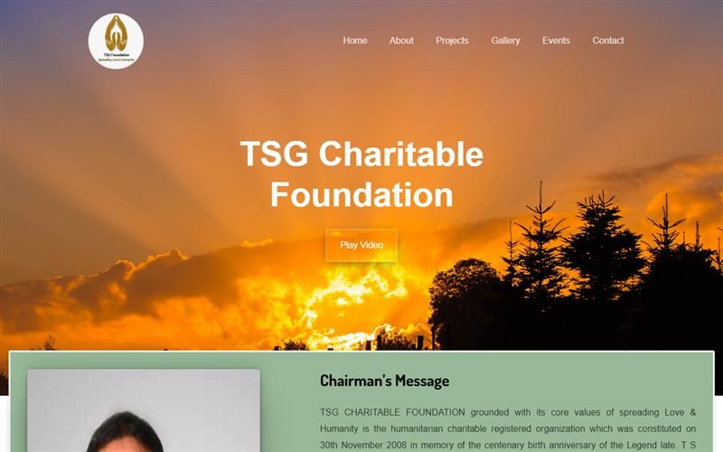 TSG Charitable Foundation website